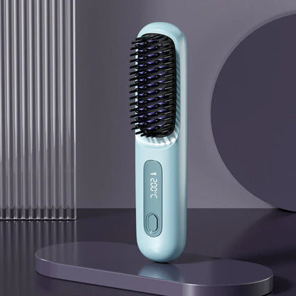 🎁Flash Sale(🚀50%OFF)💖Cordless Ceramic Heated Hair Straightening Comb