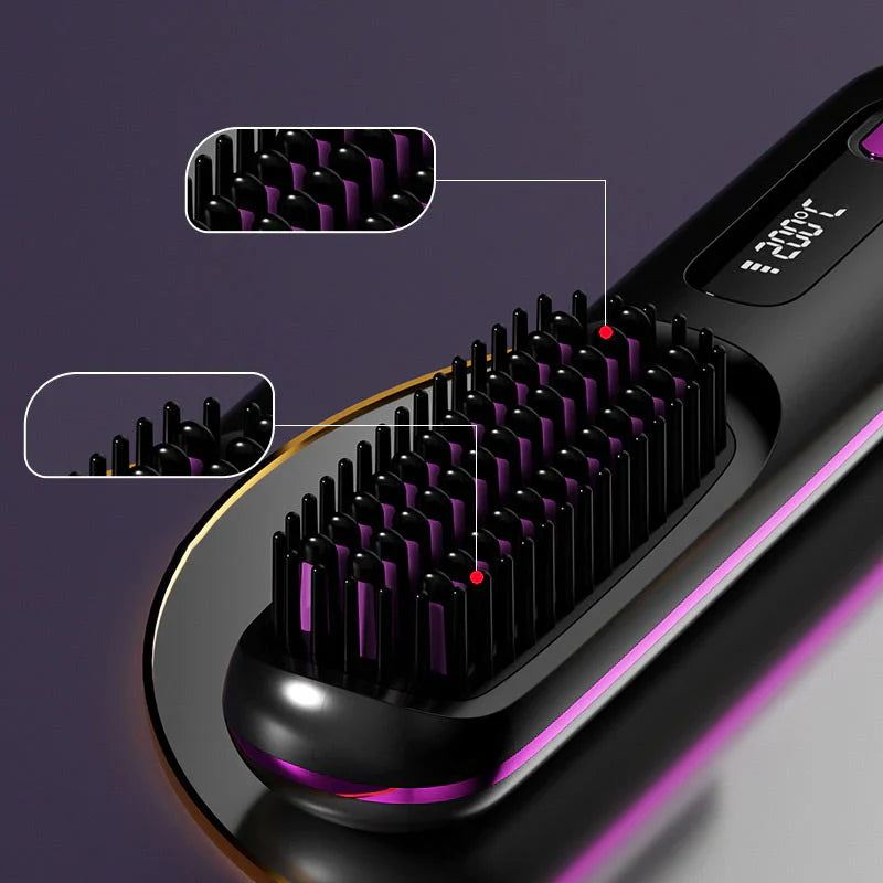 🎁Flash Sale(🚀50%OFF)💖Cordless Ceramic Heated Hair Straightening Comb