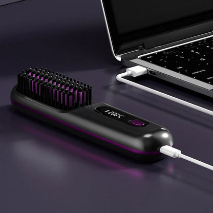 🎁Flash Sale(🚀50%OFF)💖Cordless Ceramic Heated Hair Straightening Comb
