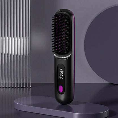 🎁Flash Sale(🚀50%OFF)💖Cordless Ceramic Heated Hair Straightening Comb