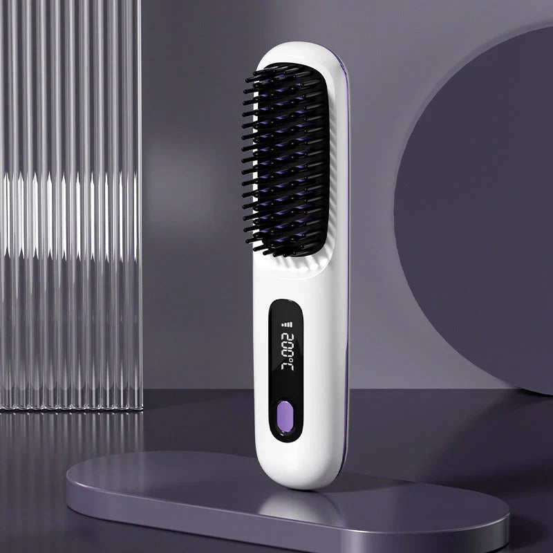 🎁Flash Sale(🚀50%OFF)💖Cordless Ceramic Heated Hair Straightening Comb