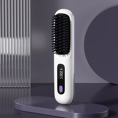 🎁Flash Sale(🚀50%OFF)💖Cordless Ceramic Heated Hair Straightening Comb